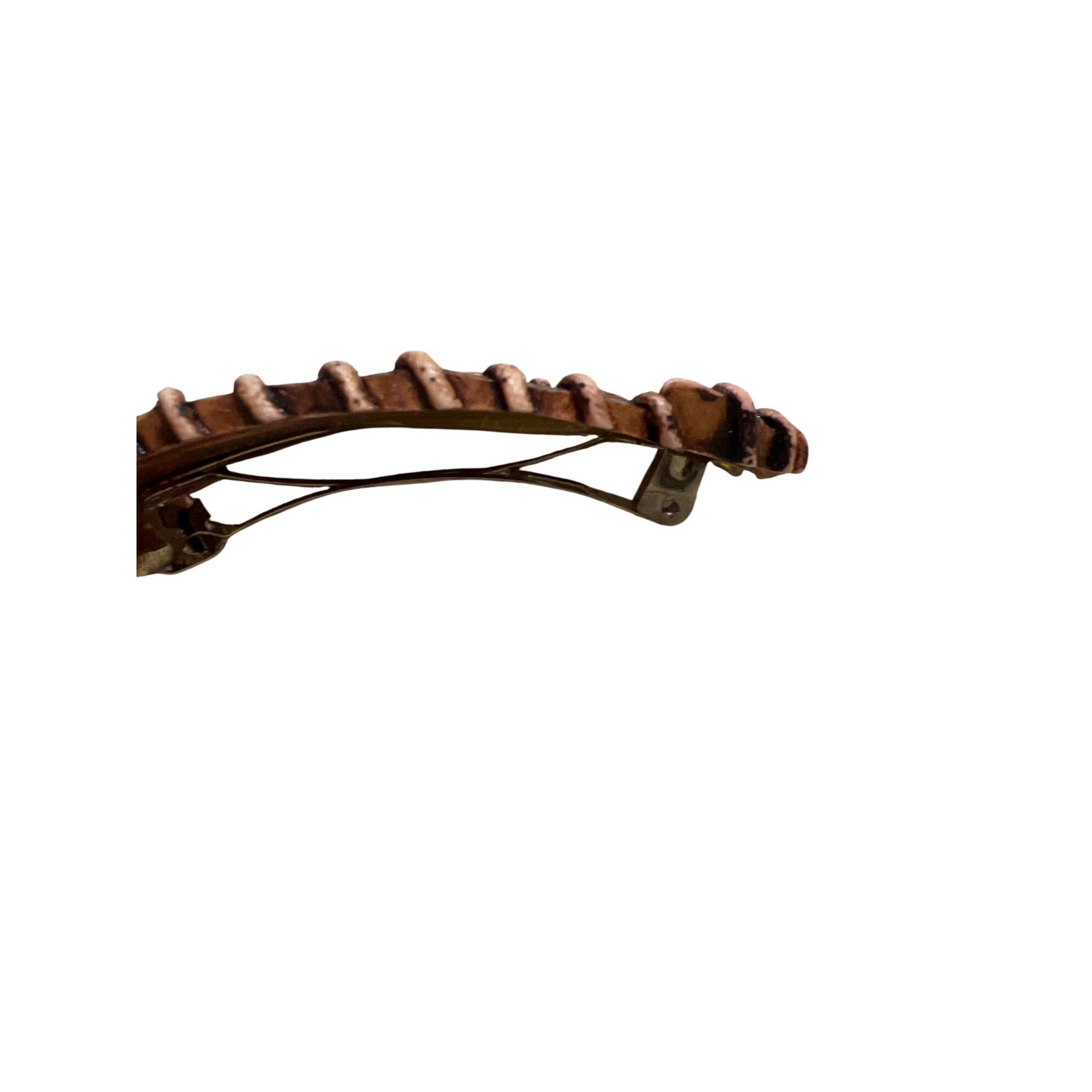 Other Southwestern Resin Hair Barrette Metal Clip Etched Tribal Le Size ONE SIZE - 2 Thumbnail