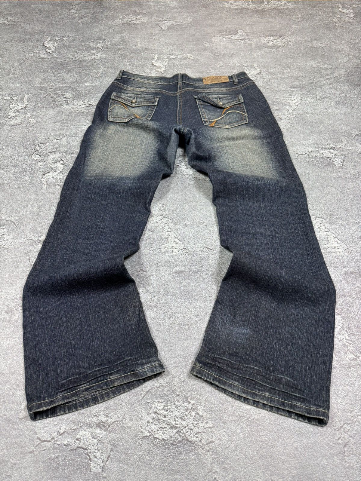 If Six Was Nine Y2K 2000s Flared Straight Bootcut Washed Jeans Size 36 Size US 32 / EU 48 - 3 Thumbnail
