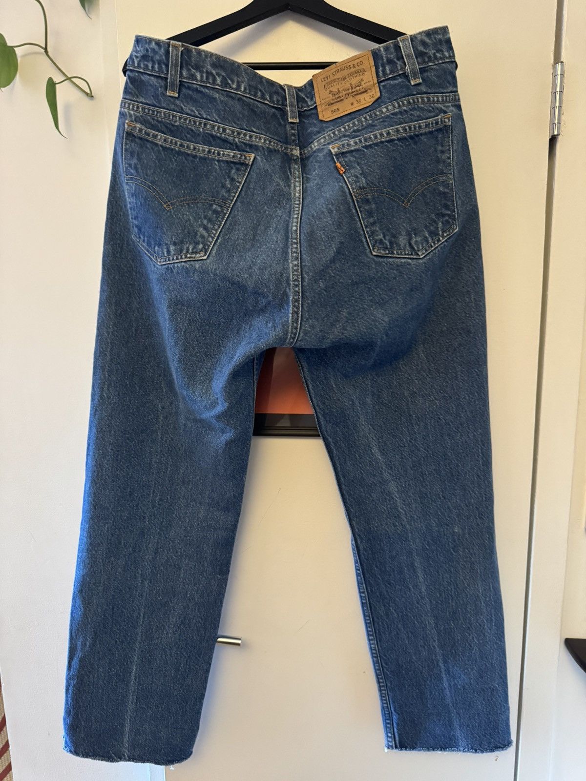 Levi's Levi’s 505 Orange Tab Blue Size US 34 / EU 50 - 1 Thumbnail