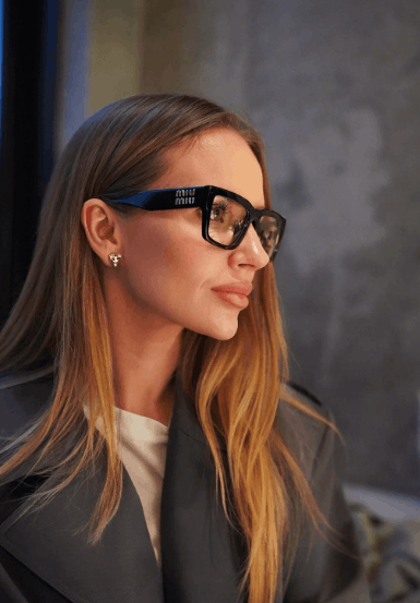 NEW MIU MIU SQUARE MU02XV 1AB1O1 EYEGLASSES MIU MIU MU 02XV 1AB101 BLACK MU02XV Miu Miu MU02XV 1AB1O1 Black Eyeglasses | SmartBuyGlasses US main image 3