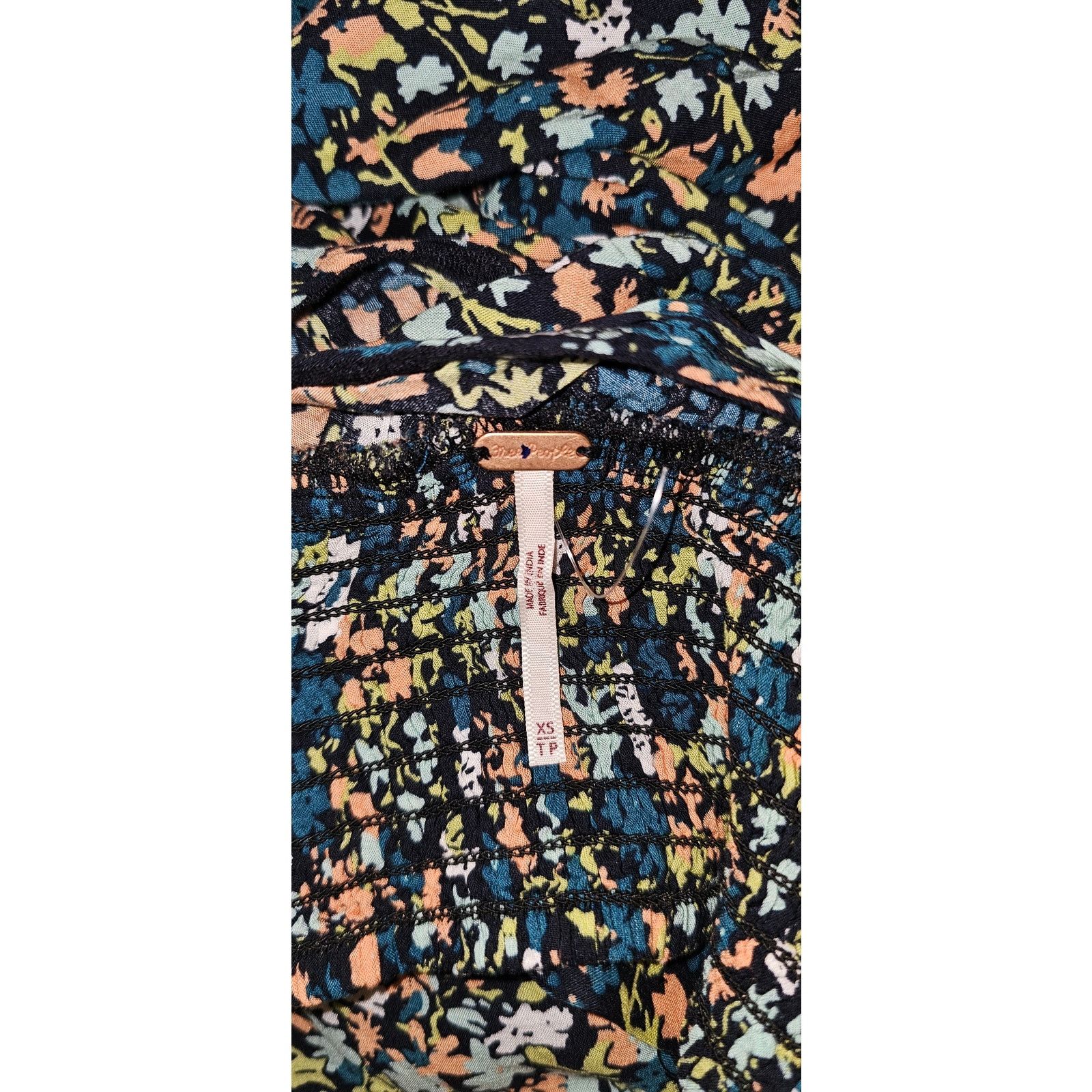 Free People New Pretty Dayz Skirt Set $128 X-SMALL Blue Boho Floral Size 26" / US 2 / IT 38 - 7 Thumbnail