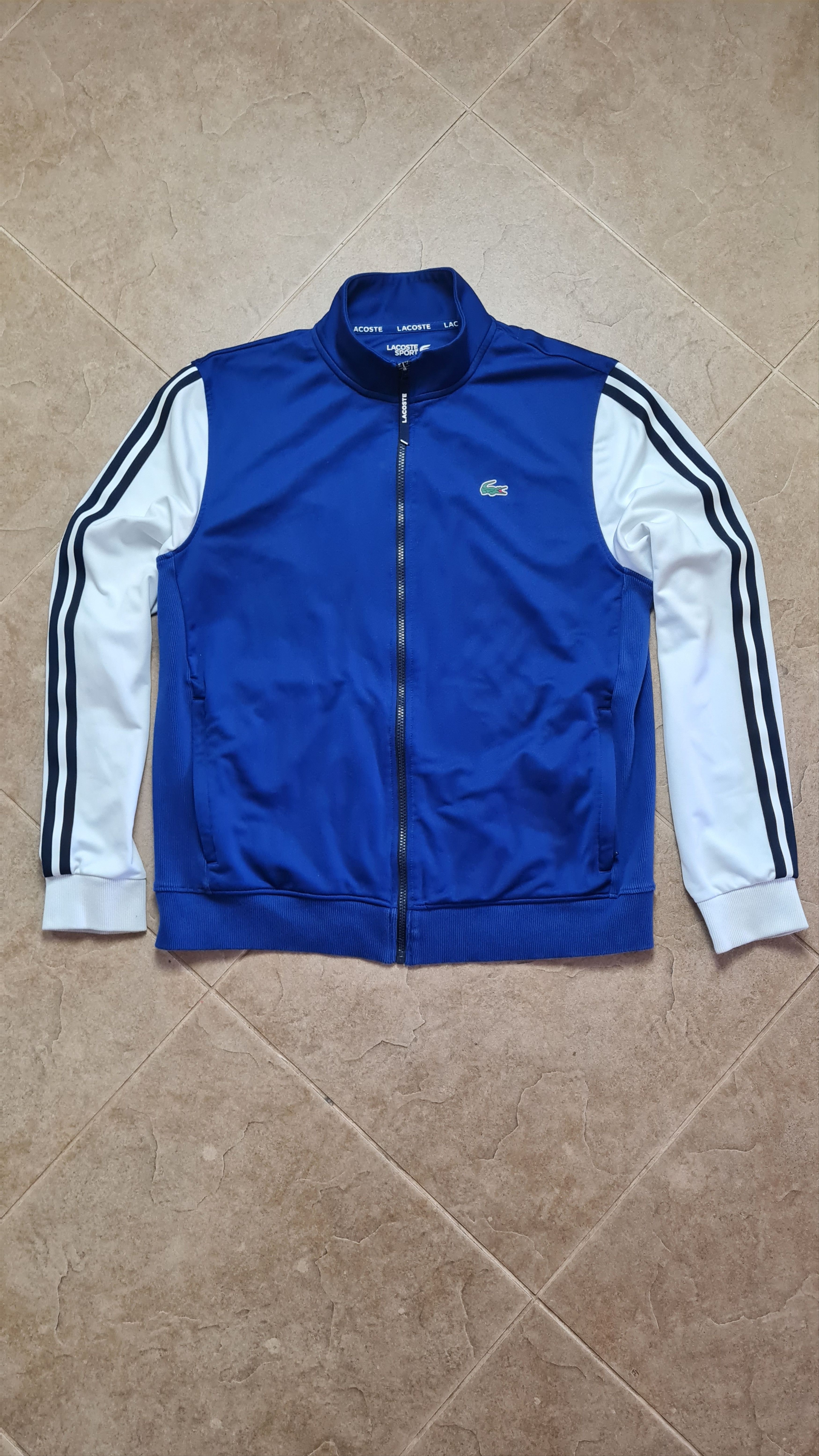 Lacoste Vintage sweatshirt LACOSTE Mens Track Jacket Blue Size US XXL / EU 58 / 5 - 17 Thumbnail