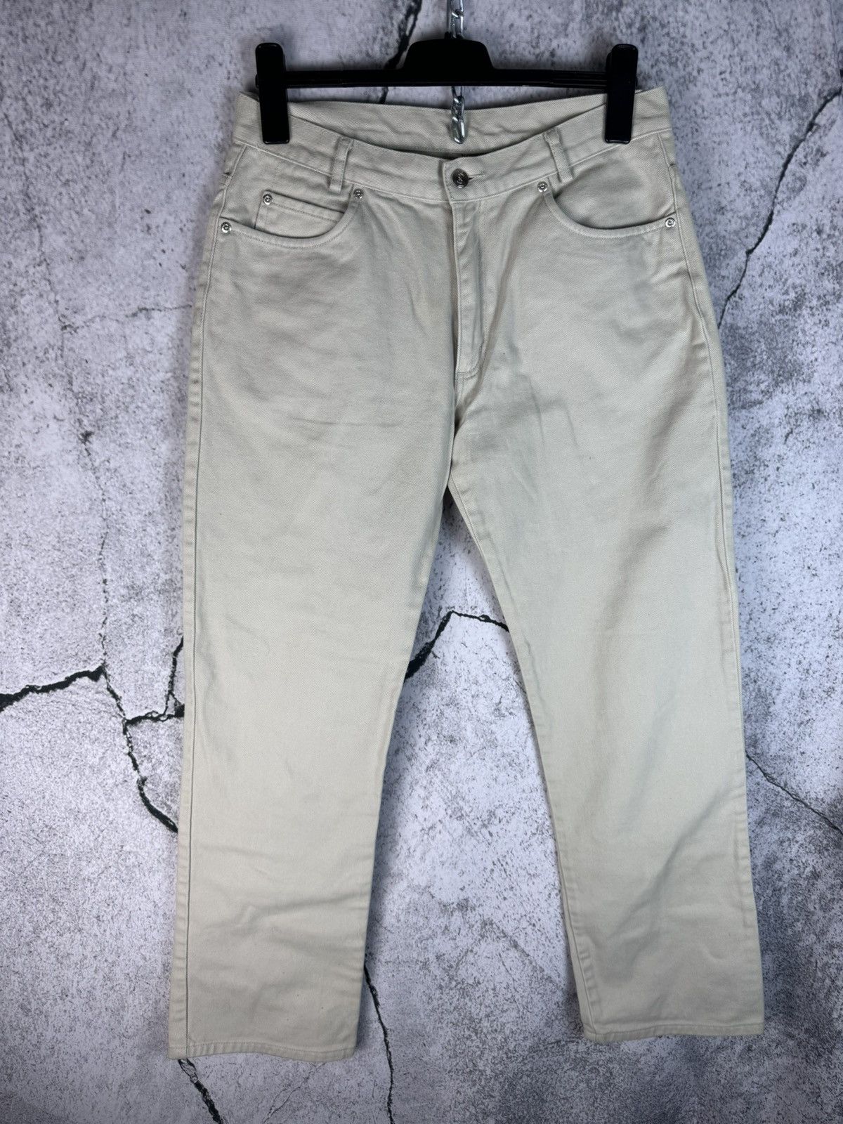 Yves Saint Laurent 90s 34x32 Yves Saint Laurent vintage YSL beige chino pants Size US 34 / EU 50 - 2 Thumbnail