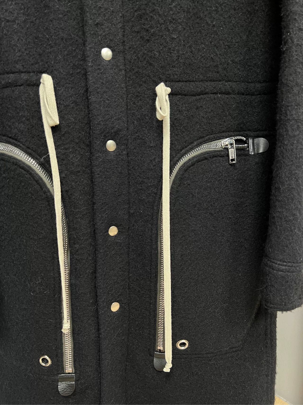 Rick Owens rick owens long black wool coat Size US M / EU 48-50 / 2 - 3 Thumbnail