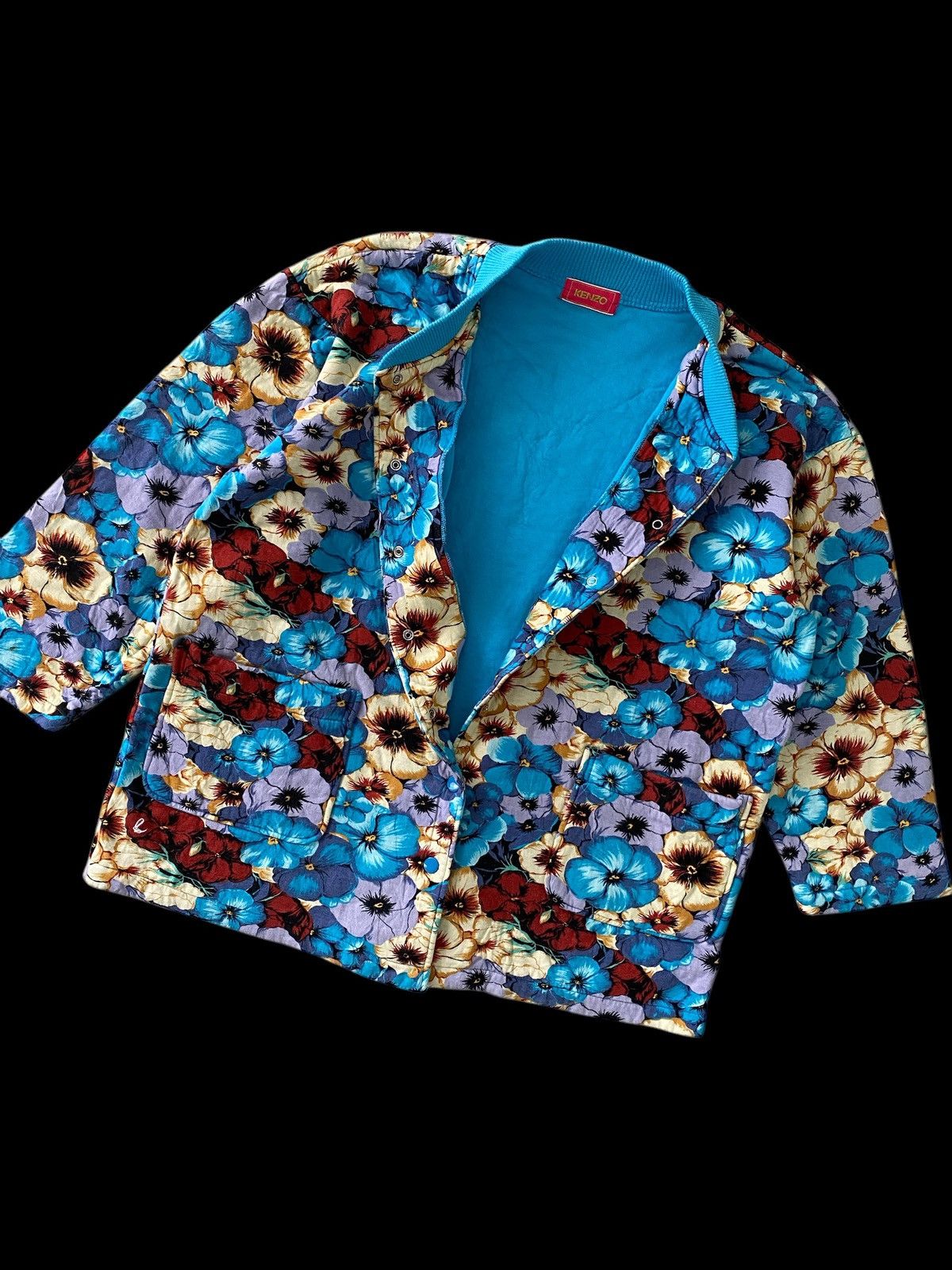 Designer × Kenzo Vintage Kenzo jacket motif flora full print bomber design Size US L / EU 52-54 / 3 - 8 Thumbnail