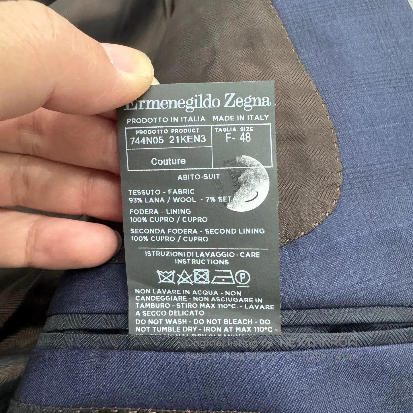 Ermenegildo Zegna Ermenegildo Zegna Wool Suit Jacket. Size US M / EU 48-50 / 2 - 5 Thumbnail