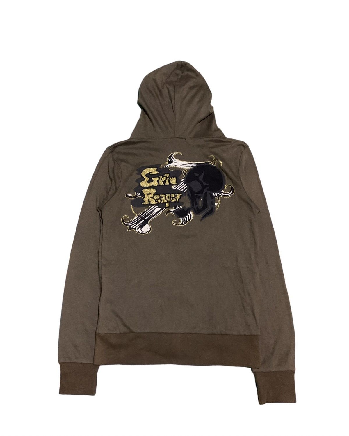 20471120 × Beauty Beast × Japanese Brand Japanesebrand Y2K garnet skull grim reaper zip hoodie Size US S / EU 44-46 / 1 - 2 Thumbnail