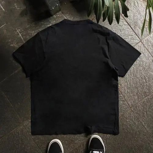 Japanese Brand Hirose x Chie Black casual retro broken finger print t-shirt Size US M / EU 48-50 / 2 - 8 Thumbnail