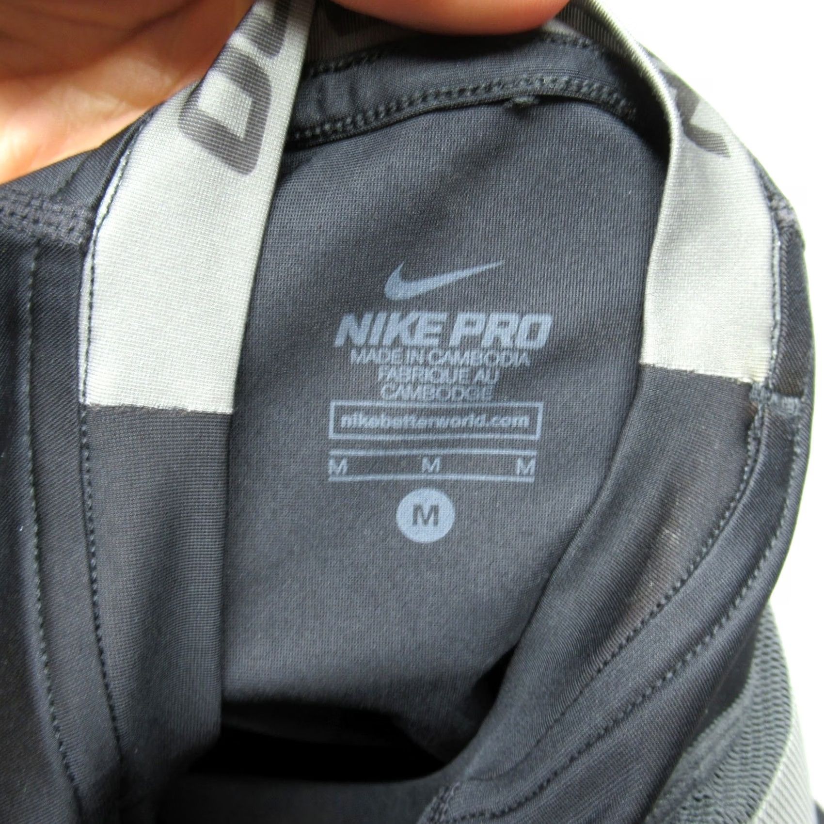 Nike Nike Pro Hyperstrong Shirt Mens M Black Padded Compression Football Short Sleeve Crew Neck Athletic Size US M / EU 48-50 / 2 - 4 Thumbnail