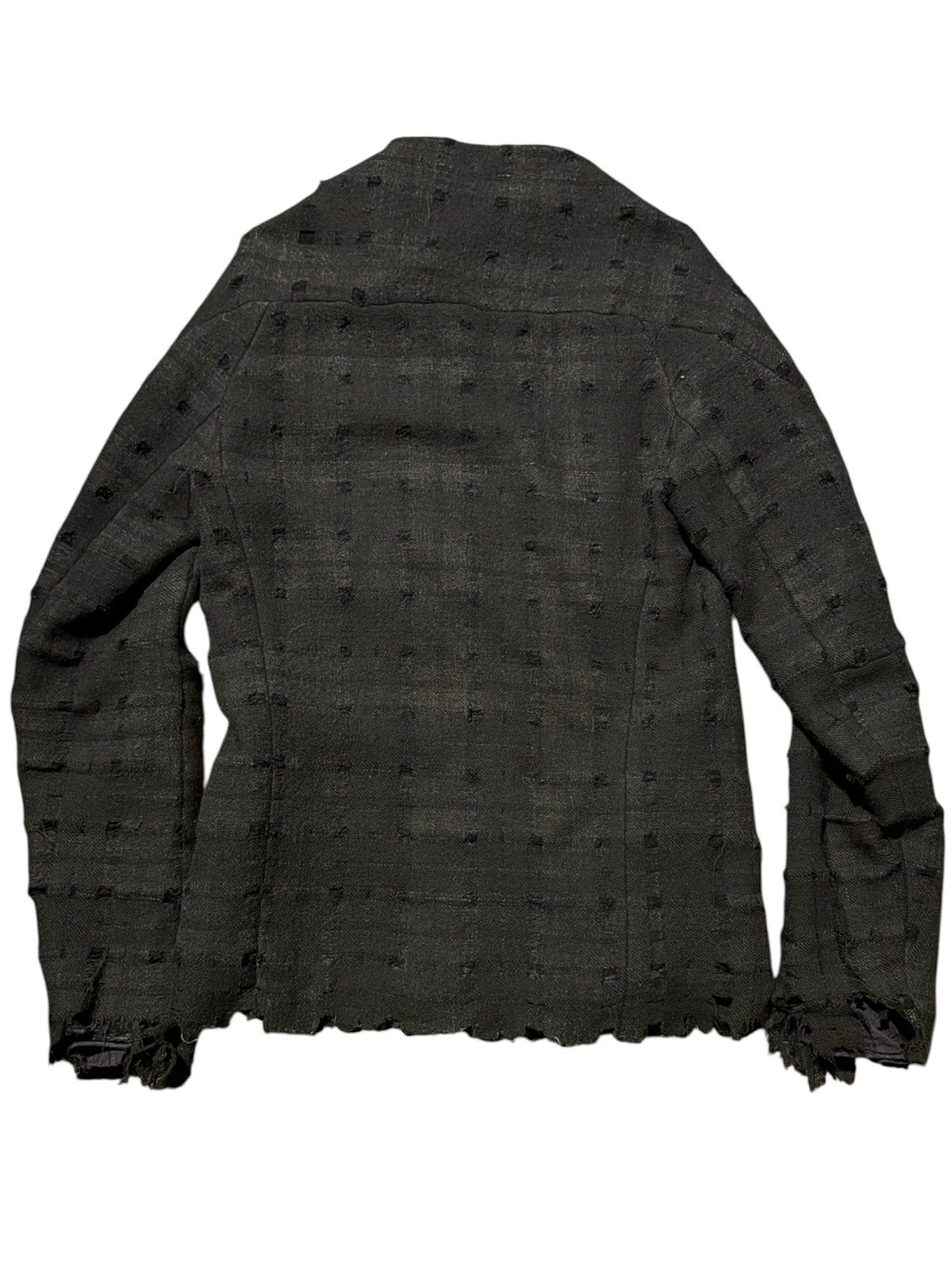 Lumen Et Umbra Lumen Et Umbra Plaid Distressed Wool Anatomical Jacket Size US M / EU 48-50 / 2 - 2 Thumbnail