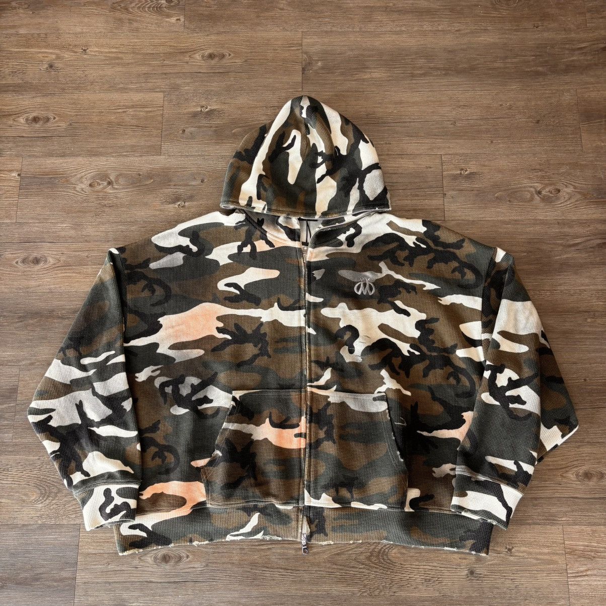 HMDD HMDD Thermal Camo Zip Up Hoodie | Grailed