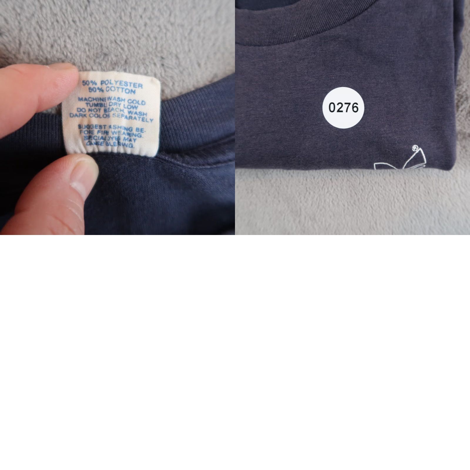 Adidas VINTAGE 80s adidas Trefoil Faded Blue T-Shirt Mens L Short Sleeve Crew Neck Striped Classic Sports Size US L / EU 52-54 / 3 - 8 Thumbnail