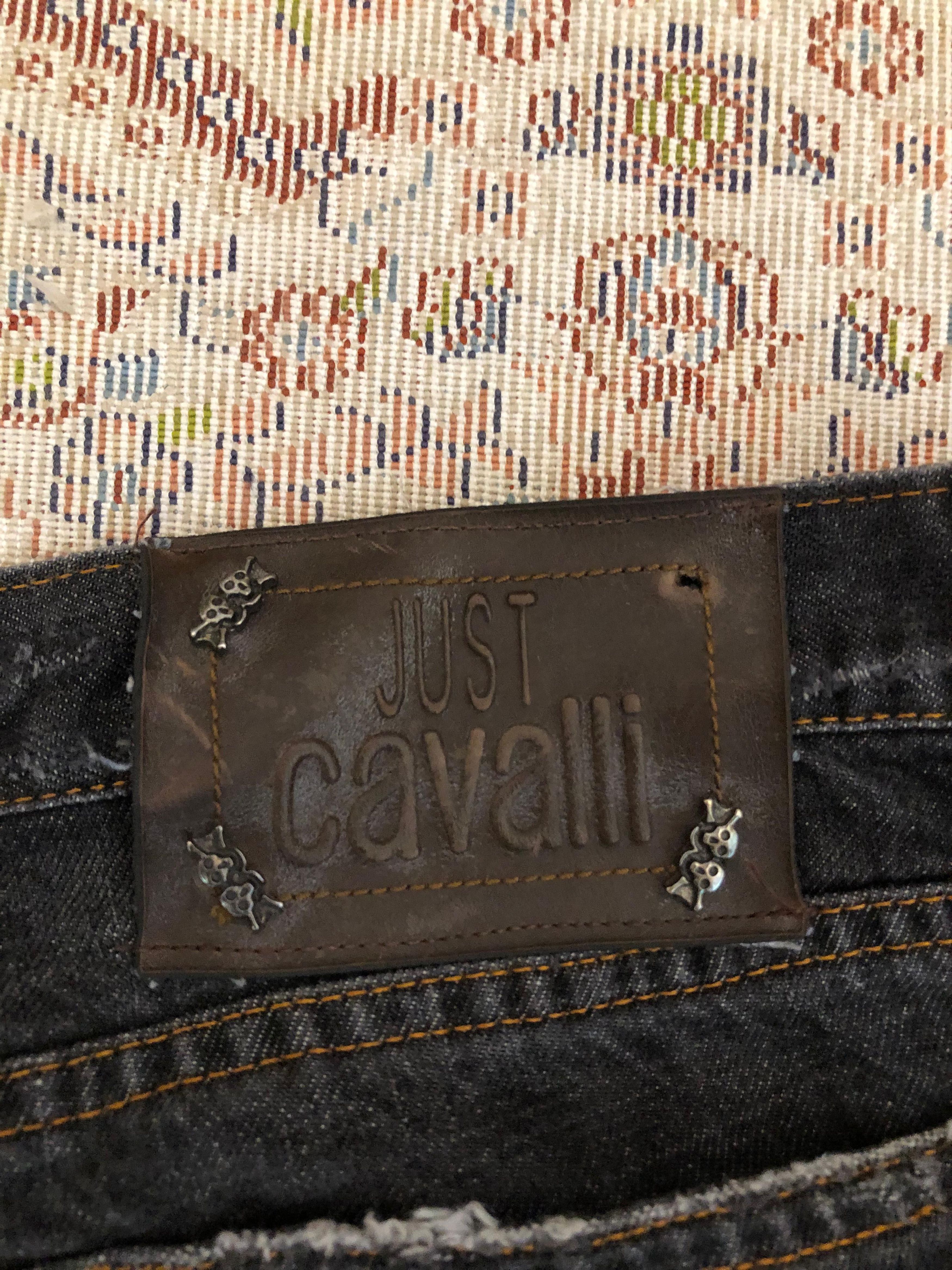 Just Cavalli Vintage Just Cavalli Jeans 36 Black Bootcut Distressed y2k Size US 36 / EU 52 - 5 Thumbnail