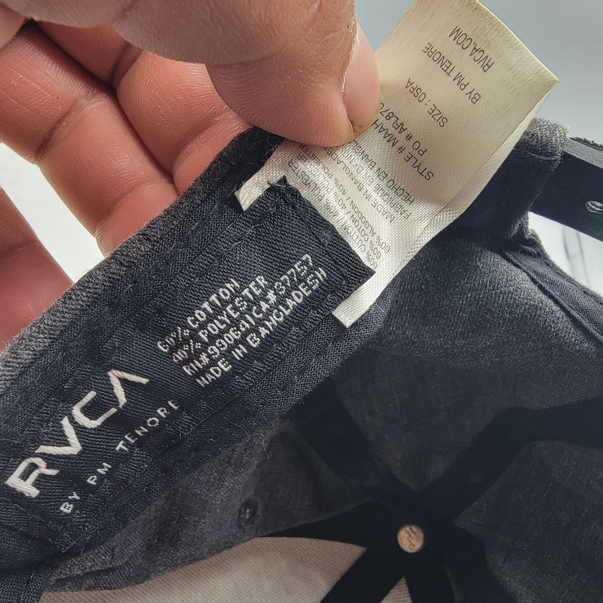RVCA RVCA Mens Snapback Hat By Pm Tenore Black With Orange Logo Size ONE SIZE - 5 Thumbnail
