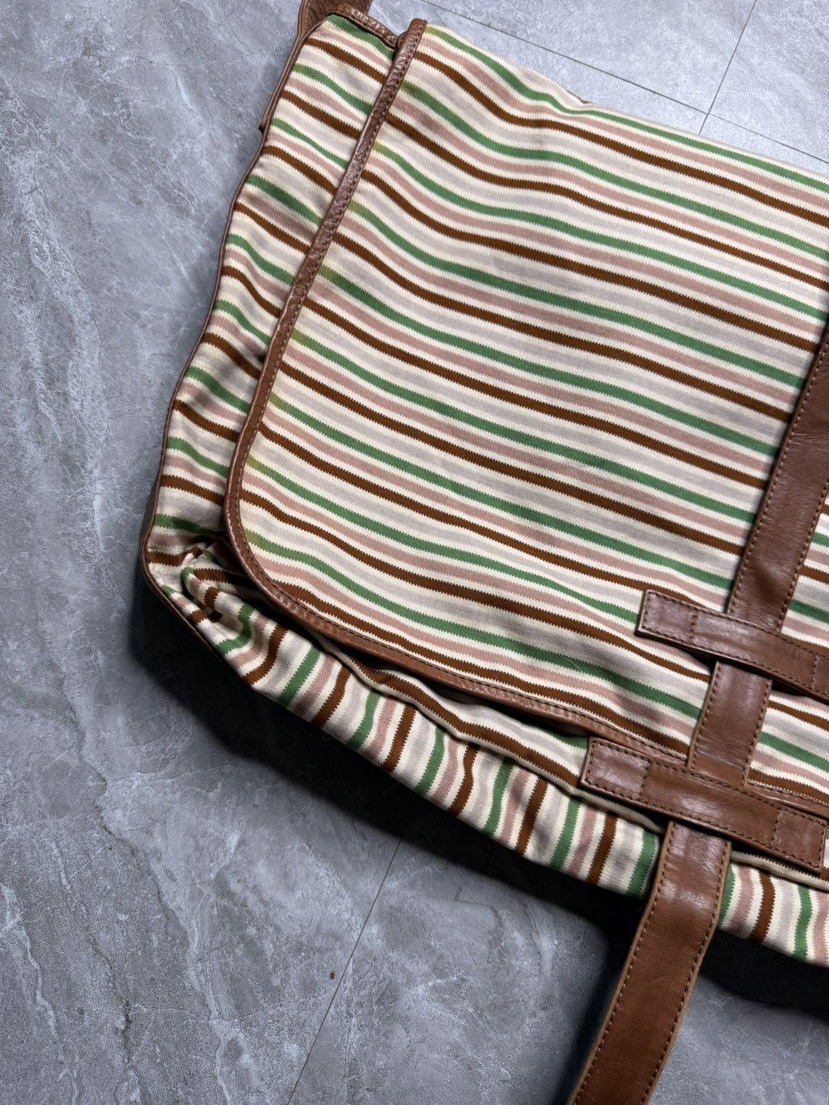 Marni Marni Large Leather Trimmed Messenger Crossbody Bag Size ONE SIZE - 6 Thumbnail