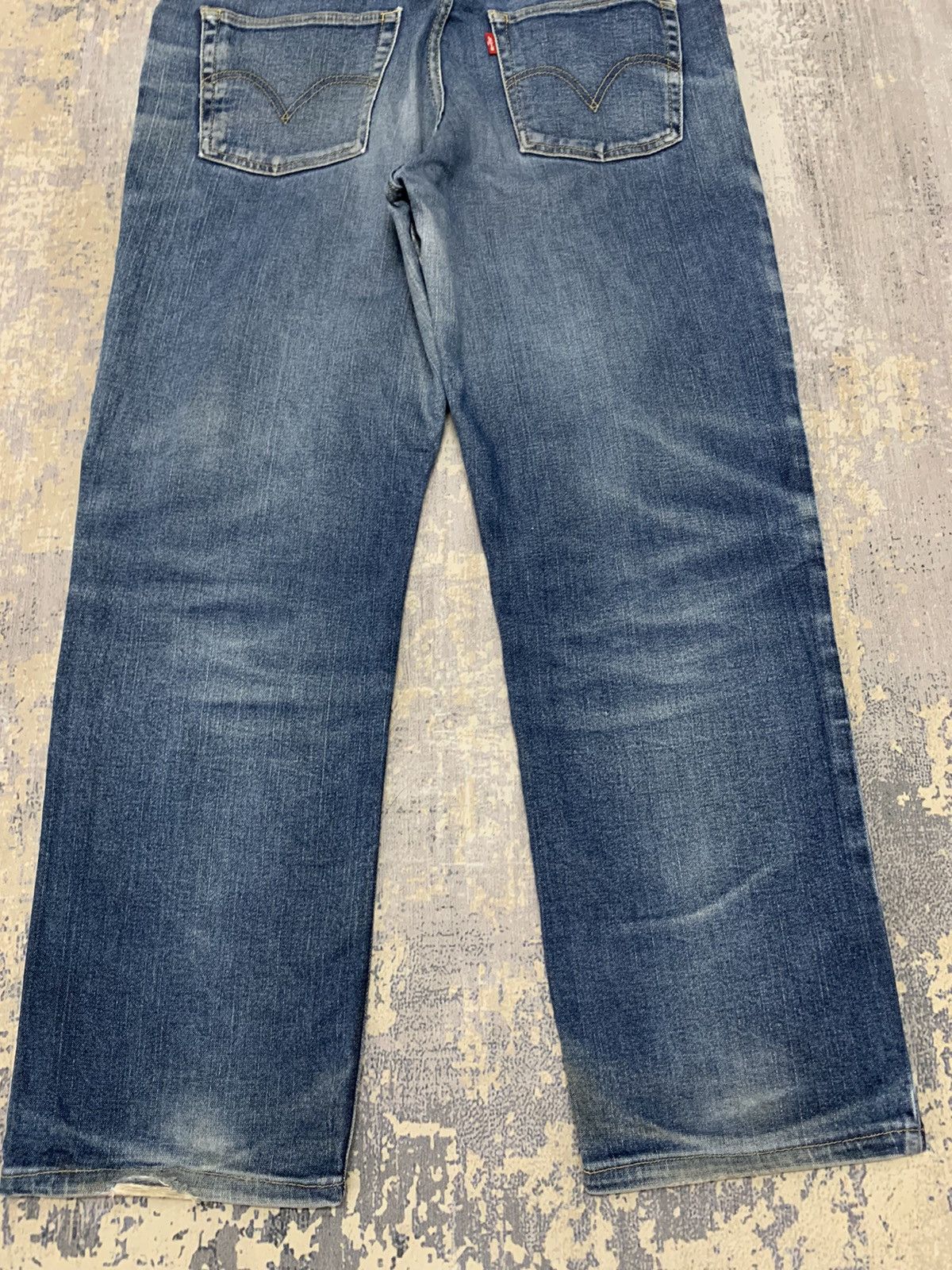 Levi's Levi's 533 Loose Straight Fit Denim Jeans Indigo Stone Wash Size US 35 - 14 Thumbnail