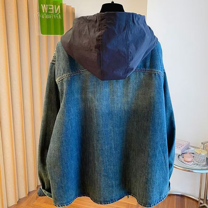 Vintage Pre-Owned Vintage Washed Hooded Denim Shirt Size US L / EU 52-54 / 3 - 2 Thumbnail