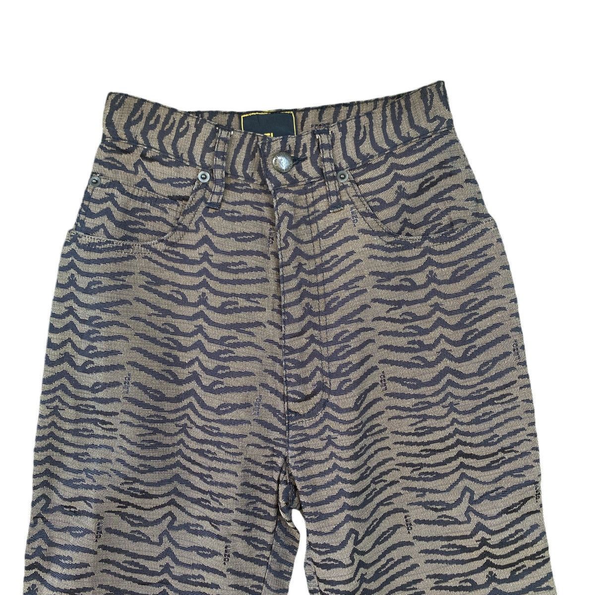Fendi Vintage Fendi Tiger Stripe High Waist Trousers Pants Size 24" / US 00 / IT 34 - 3 Thumbnail