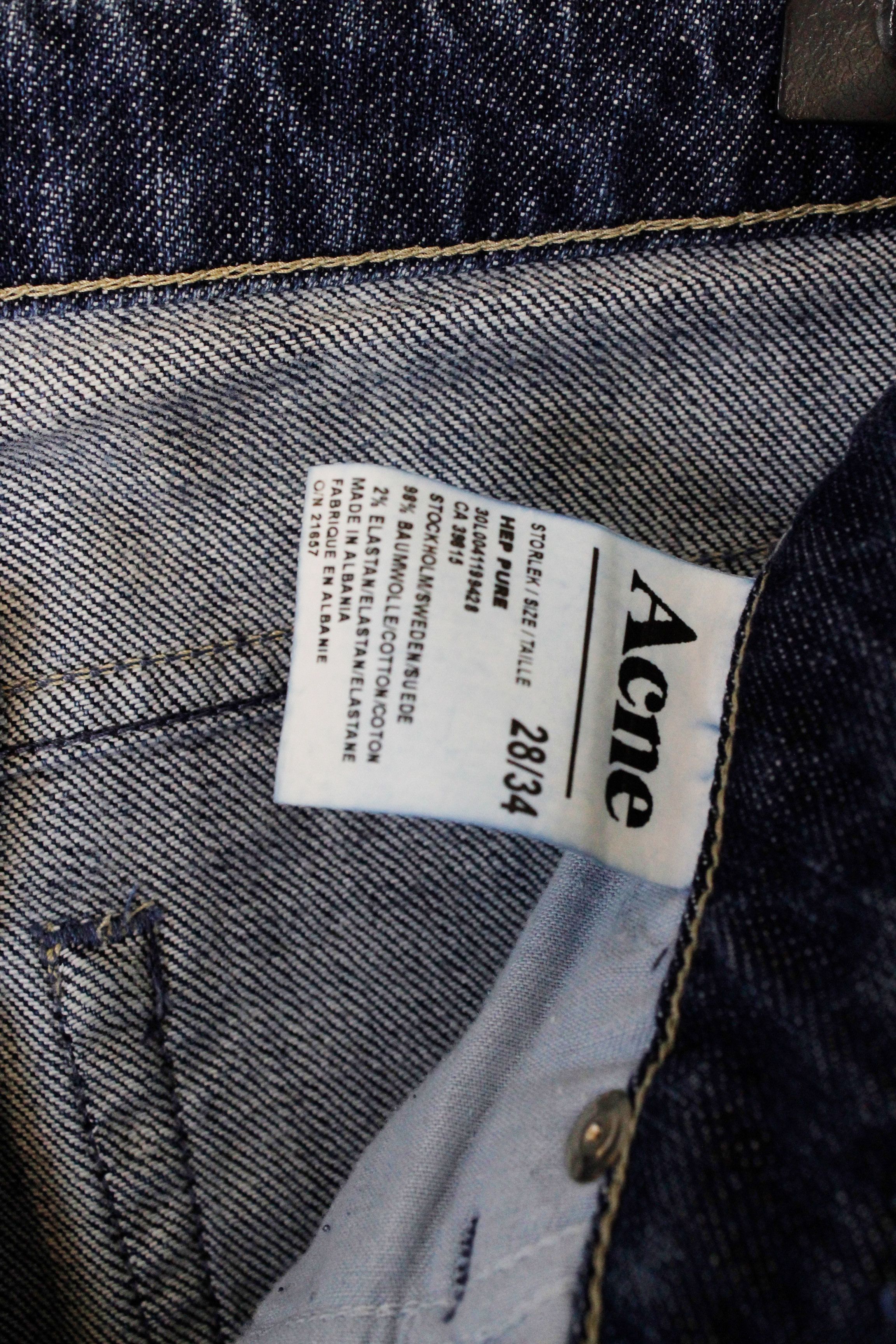 Acne Studios × Jean Womens Acne Jeans Hep Pure Y2K Denim Pants 28 size Size 28" / US 6 / IT 42 - 8 Thumbnail
