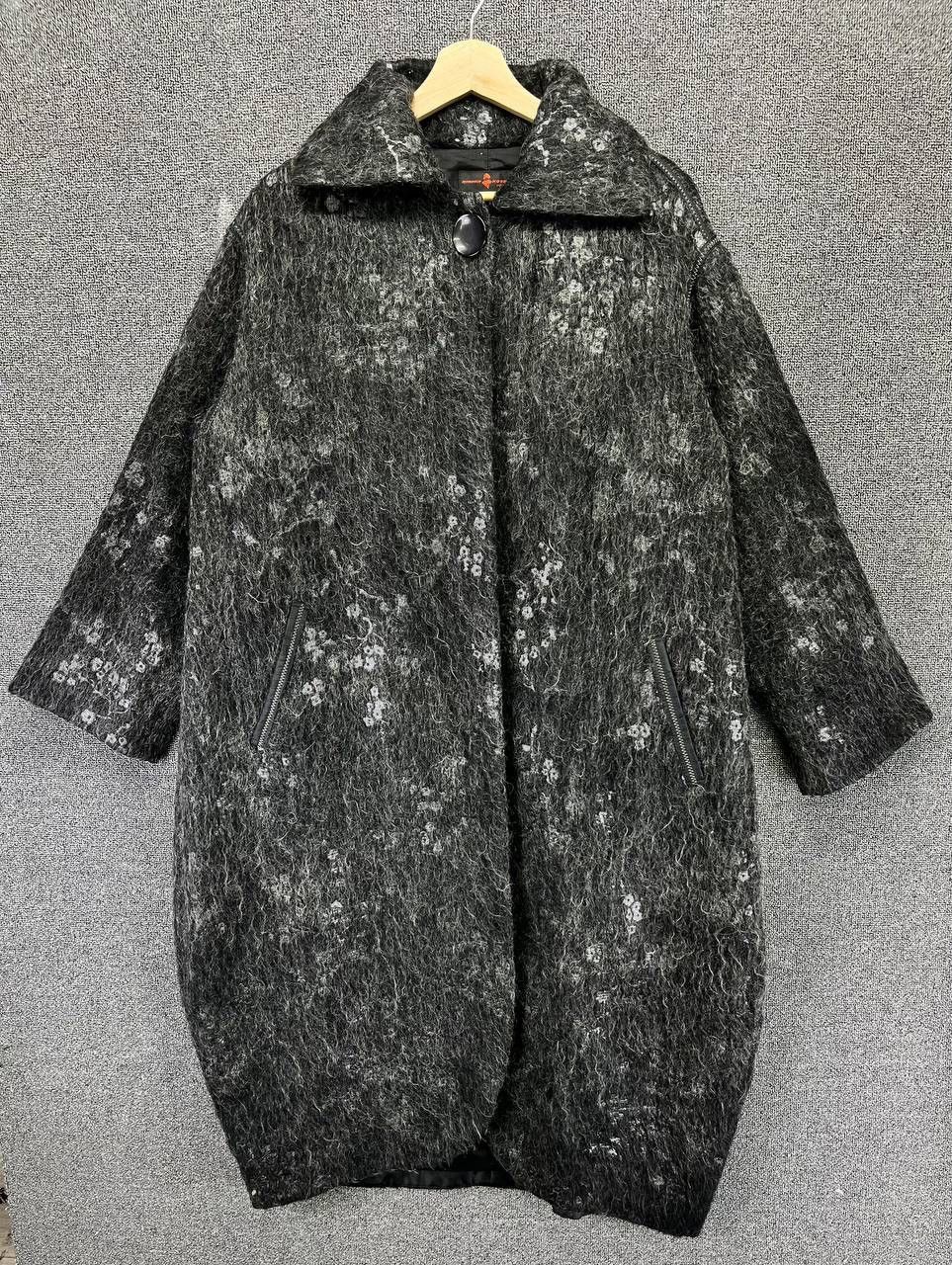 Hiroko Koshino Homme Vintage Hiroko Koshino Homme Rare Wool Long Jacket Size L / US 10 / IT 46 - 1 Thumbnail