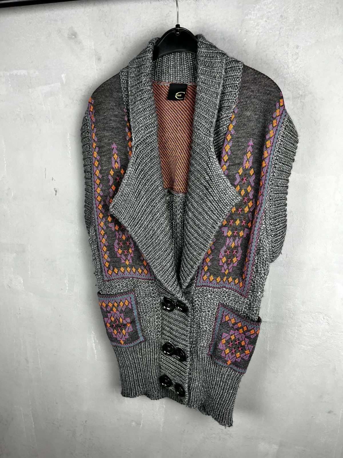 Just cavalli cardigan vest knit sweater