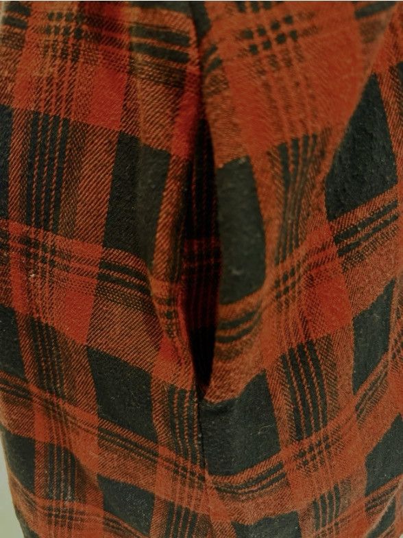Other Coco + Carmen Red Black Buffalo Plaid Flannel Shirt Dress Size XXL / US 16-18 / IT 52-54 - 7 Thumbnail
