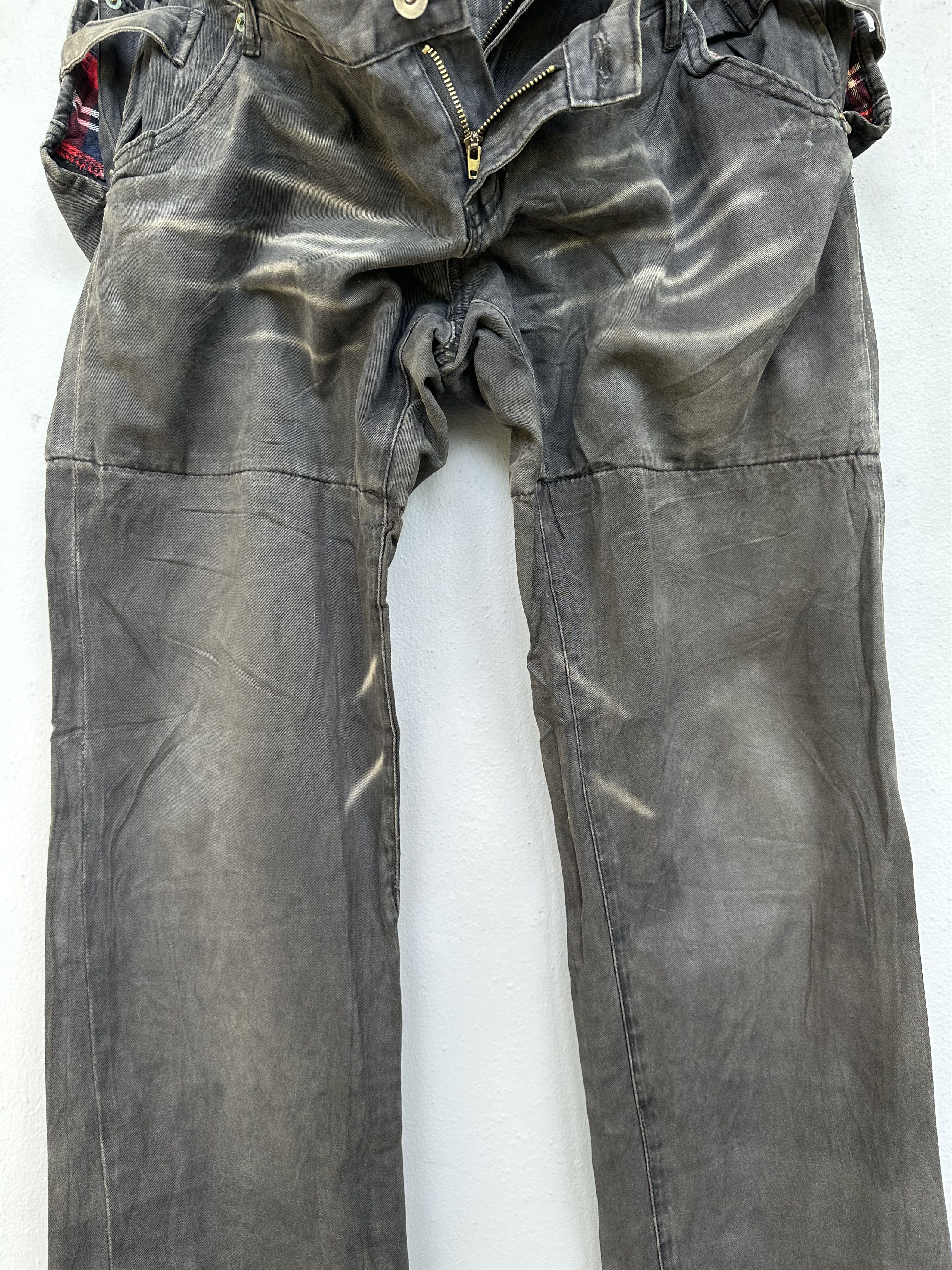 Japanese Brand Rare Savignac De Denim Double Waist Seditionaries Distressed Size US 32 / EU 48 - 8 Thumbnail