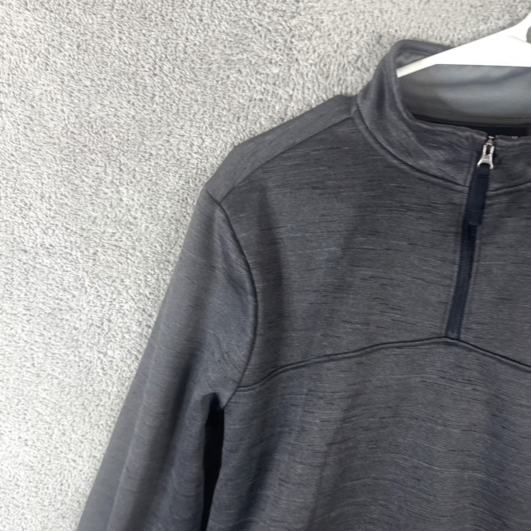 Under Armour Under Armour ColdGear Pullover Mens M Gray 1/4 Zip Fleece Mock Neck Thermal Running & Training Pullover Mens Size US M / EU 48-50 / 2 - 5 Thumbnail