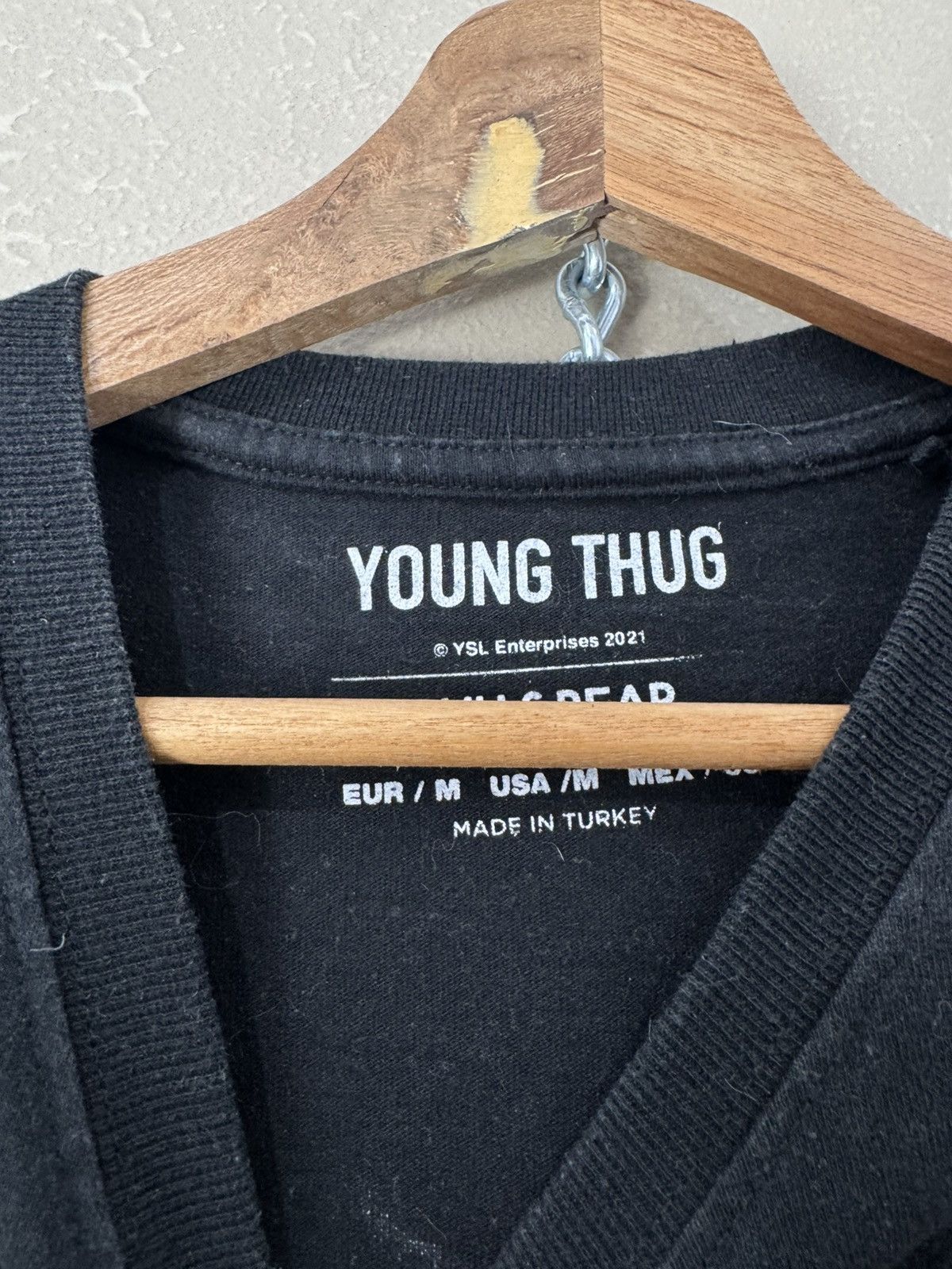 Band Tees Young Thug T Shirt Mens Medium Thugger Slime Lord Hip Hop Size US M / EU 48-50 / 2 - 2 Thumbnail