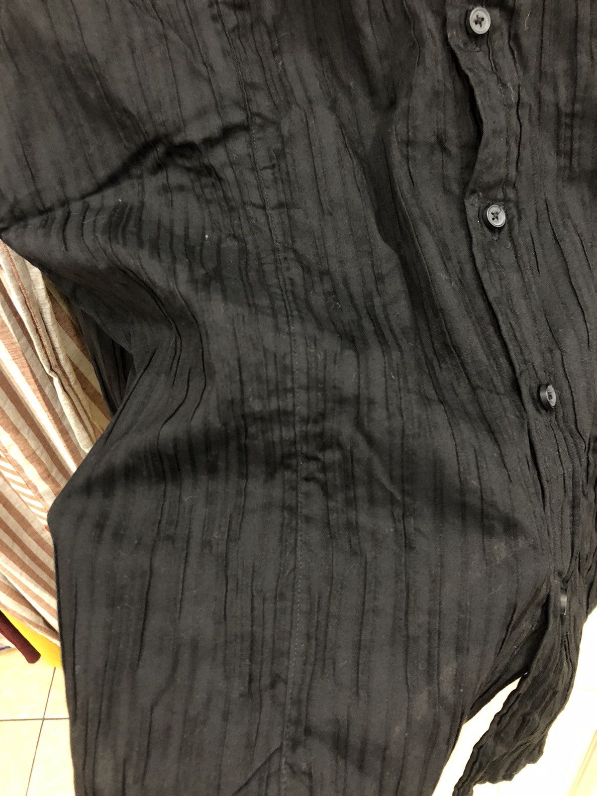 Japanese Brand × Morgan Homme Morgan Homme Pleated Shirt Size US M / EU 48-50 / 2 - 3 Thumbnail