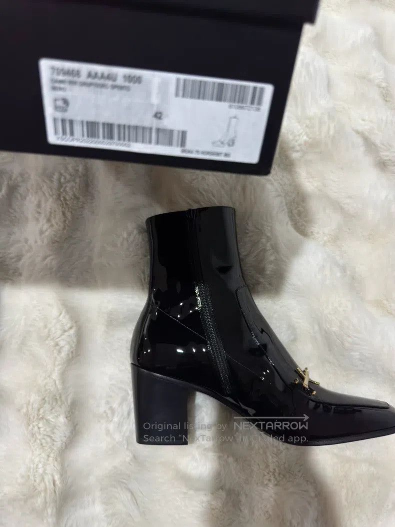 Saint Laurent Paris Saint Laurent Paris Black and Gold Men's Boots Size US 9 / EU 42 - 9 Thumbnail