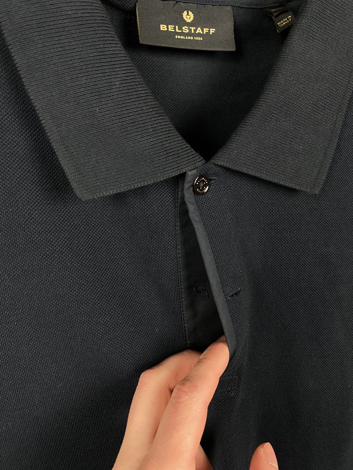 Belstaff 🌑Polo T-Shirt Belstaff Nylon Shoulder Inserts 🌑 Size US XXL / EU 58 / 5 - 7 Thumbnail