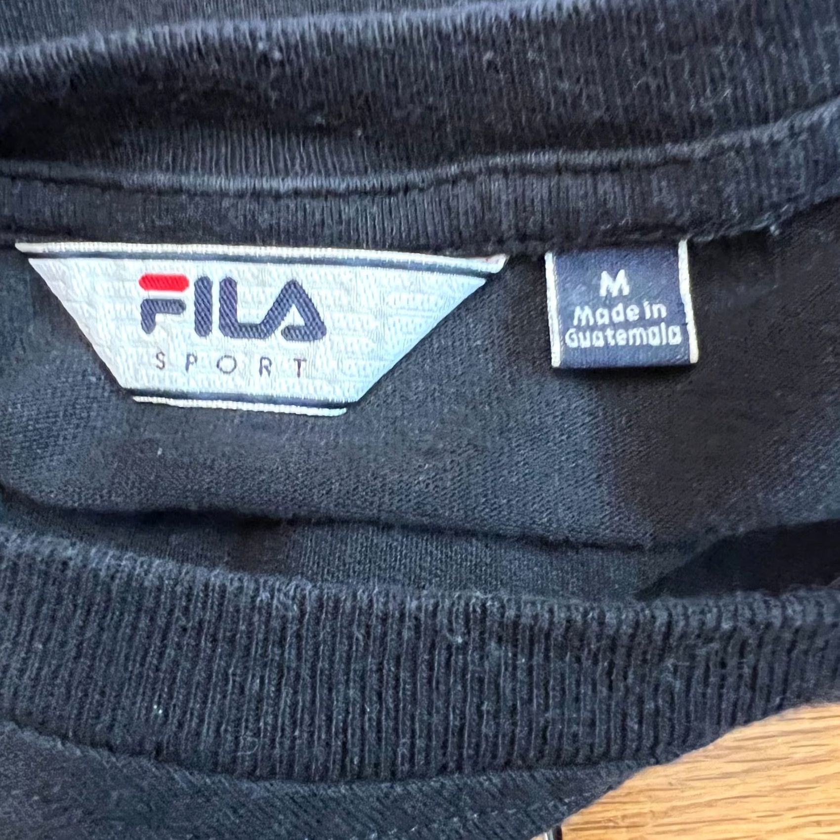 Fila FILA Black T Shirt Mens Graphic Print 100% Cotton Crew Neck Short Sleeve M Regular Size XL (if applicable) Size US M / EU 48-50 / 2 - 5 Thumbnail