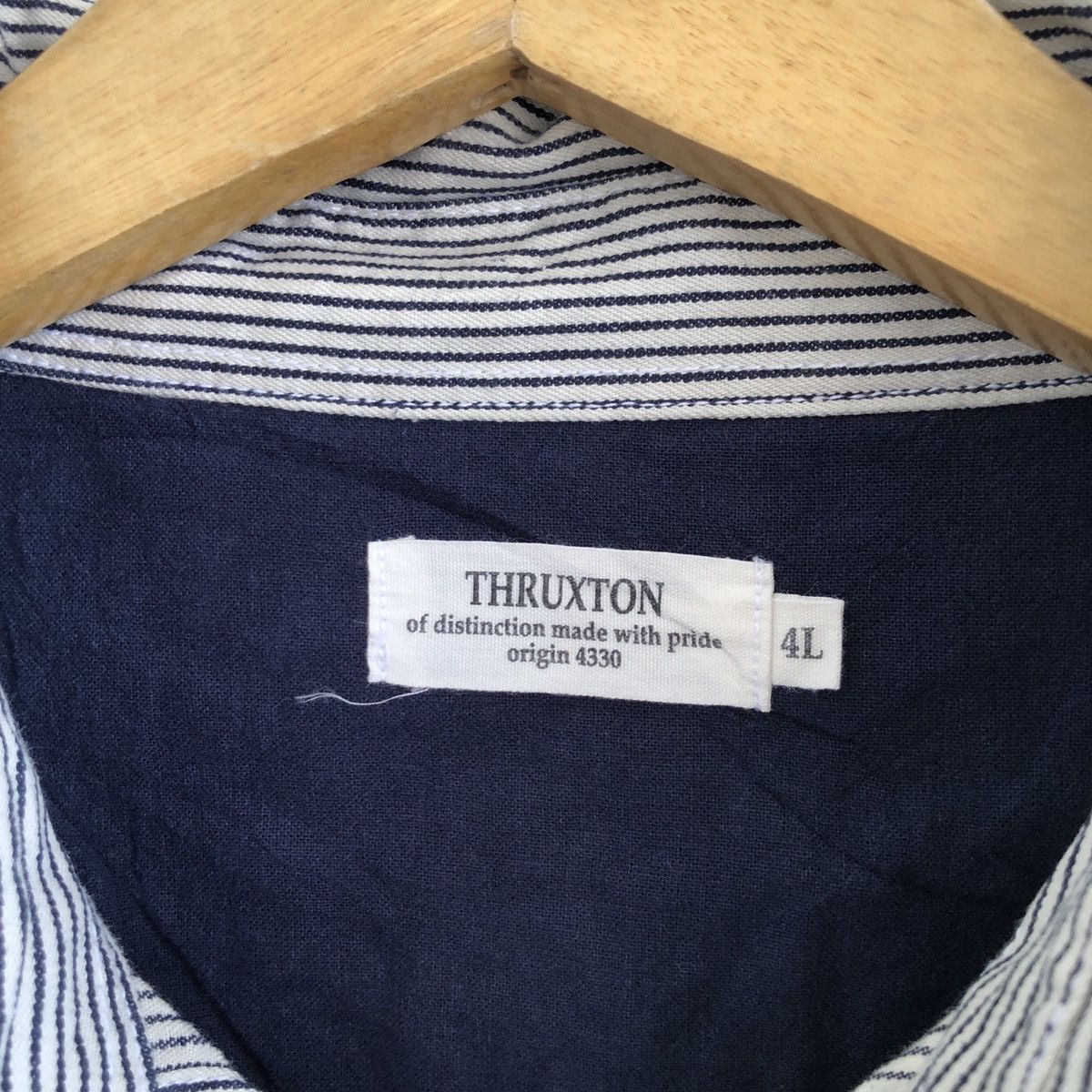 Japanese Brand THRUXTON HICKORY WORK SHIRT Size US XL / EU 56 / 4 - 5 Thumbnail