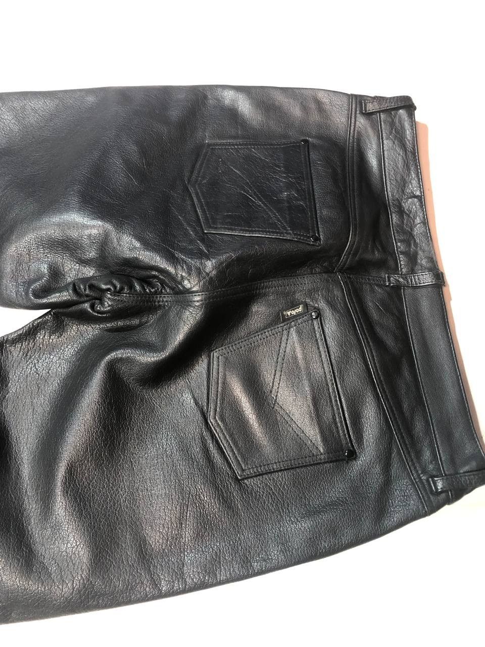 Vintage Polo Racing Moto Biker Leather Pants Vintage Size US 32 / EU 48 - 7 Thumbnail
