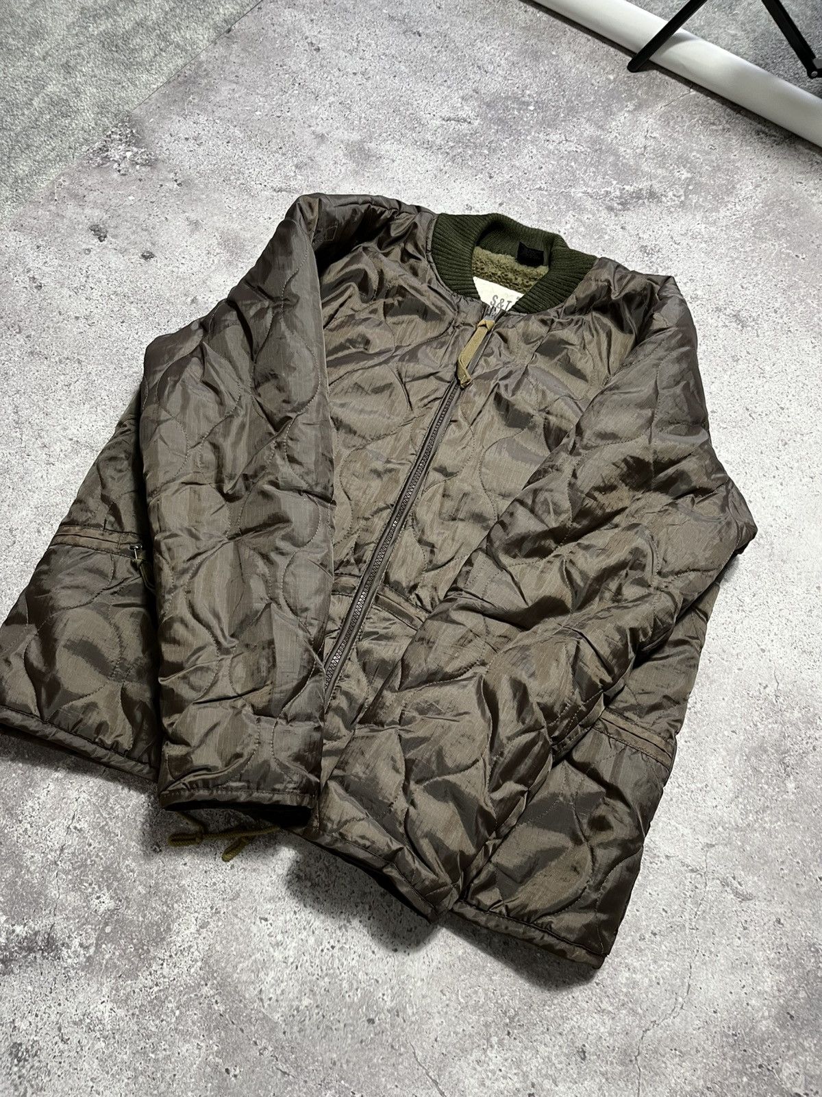 Japanese Brand Vintage Y2K SURPLUS TEX 75 Military Quilted jacket Size US XL / EU 56 / 4 - 7 Thumbnail