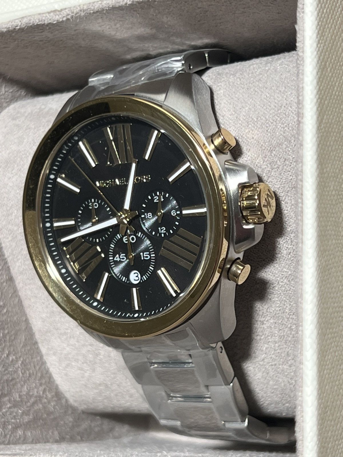 Michael Kors Michael Kors Oversize Wren Two Tone Watch Size ONE SIZE - 3 Thumbnail