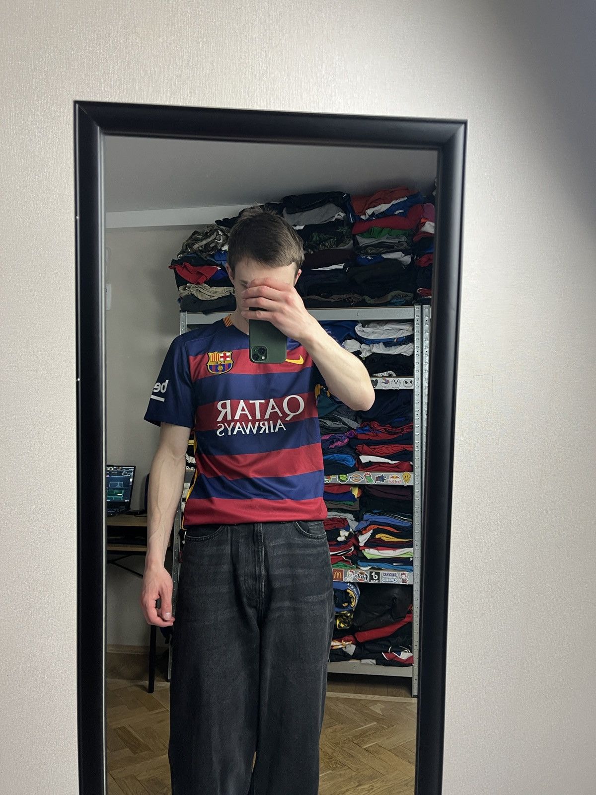 Nike × Vintage Nike FC Barcelona 2015/2016 Soccer Jersey Football Rare Size US S / EU 44-46 / 1 - 2 Thumbnail
