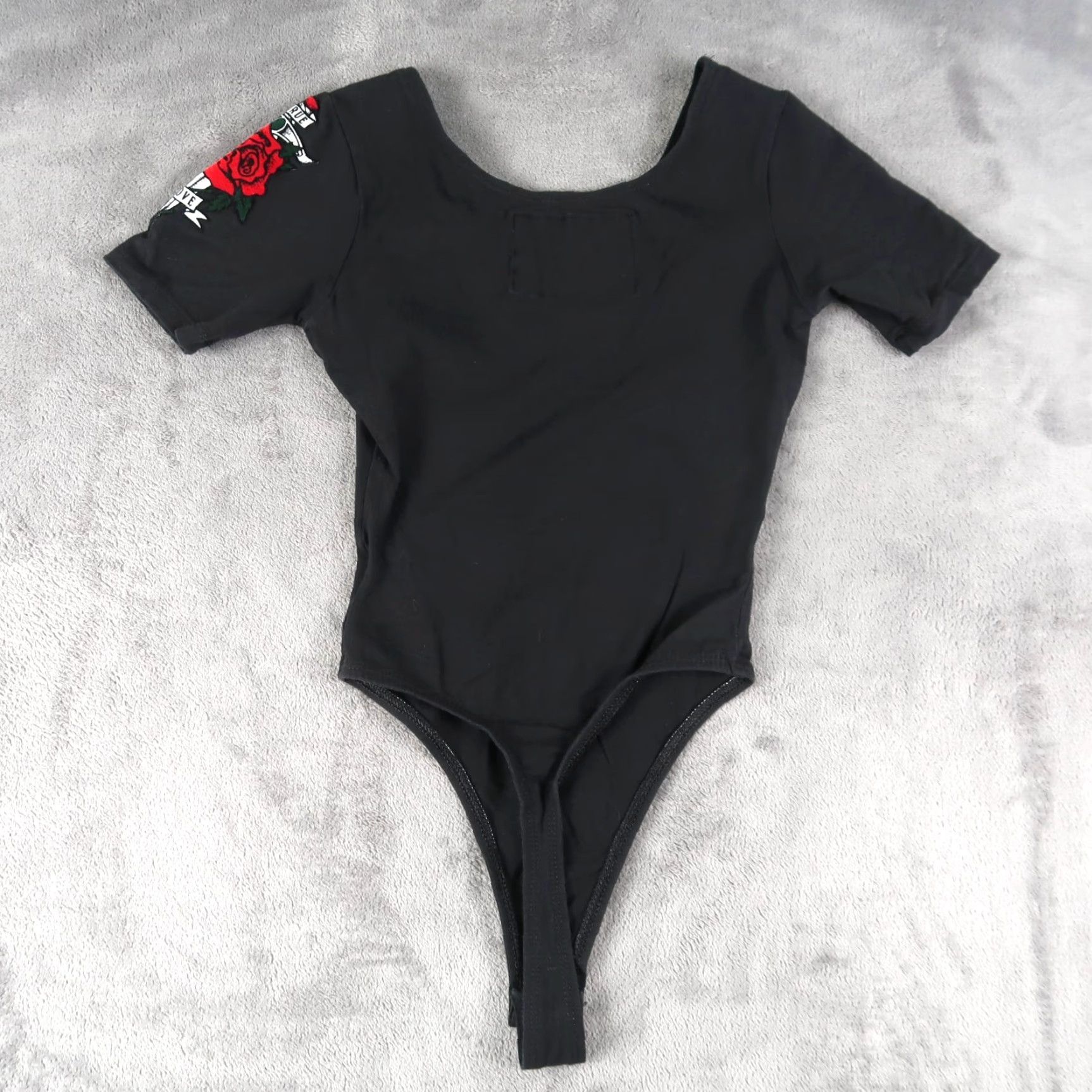 Vintage VINTAGE Outlaw Bodysuit Women Small Black 90s Goth Cute Rock Steampunk Festival Size S / US 4 / IT 40 - 2 Thumbnail