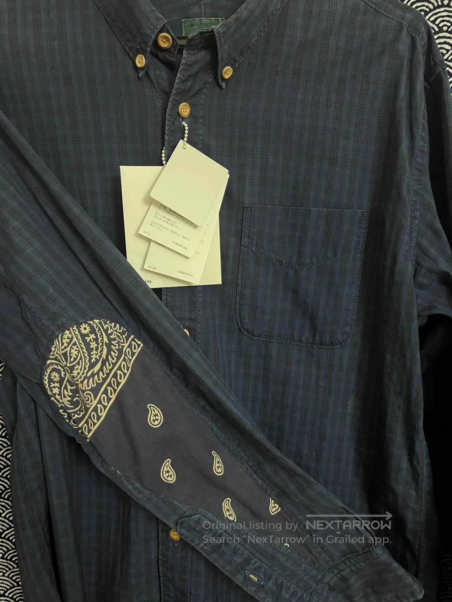 Visvim Visvim 12AW ICT Indigo Paisley Shirt. Size US M / EU 48-50 / 2 - 5 Thumbnail