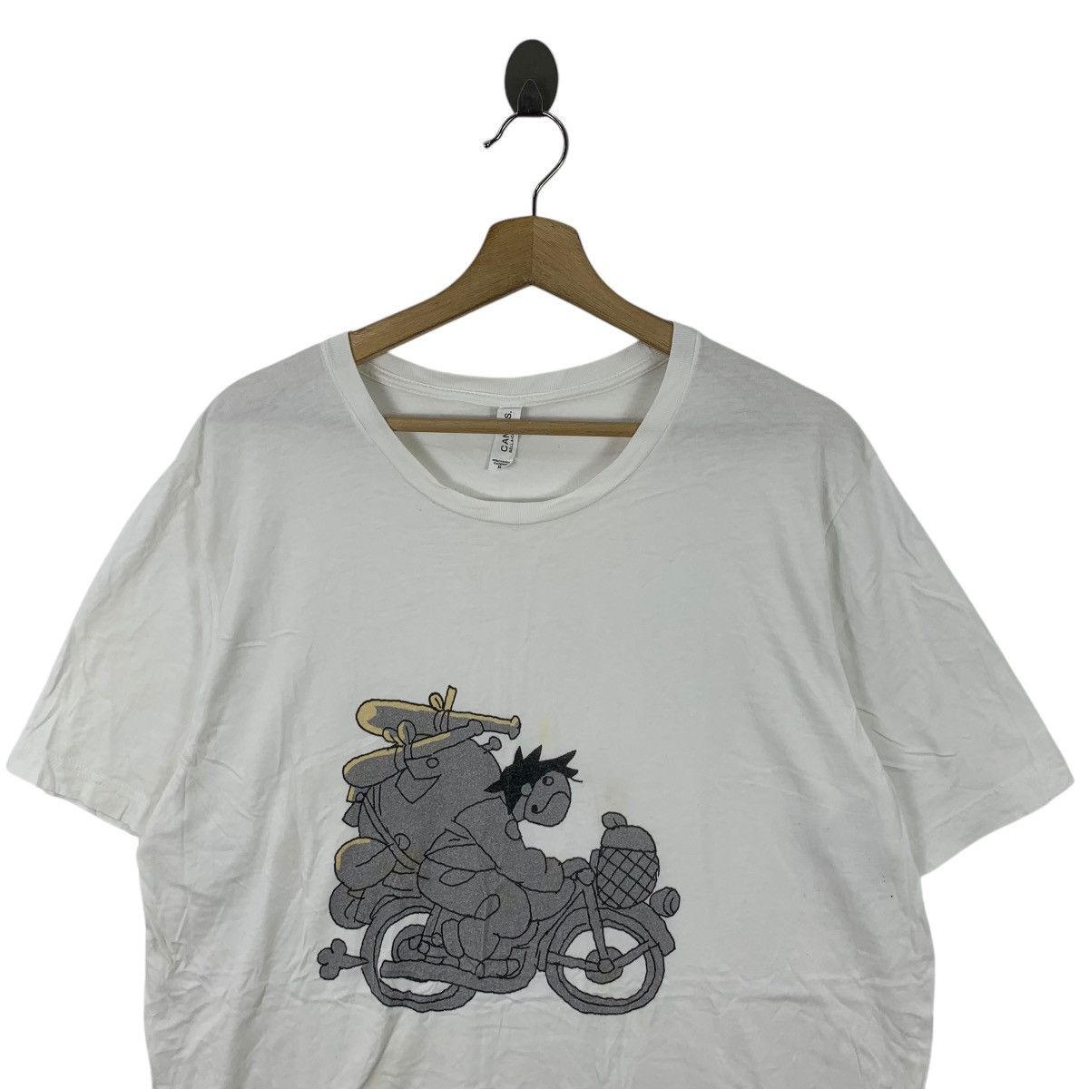 Vintage ZACHARIE OFF GHOST MORTIS Motorcycle Anime Tee Shirt Top Size XL / US 12-14 / IT 48-50 - 2 Thumbnail