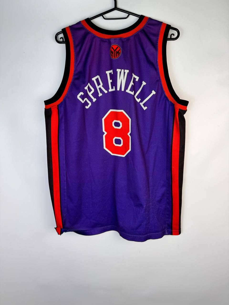 Champion × NBA × Vintage NBA New York Knicks basketball Champion jersey #8 Sprewell Size US L / EU 52-54 / 3 - 5 Thumbnail
