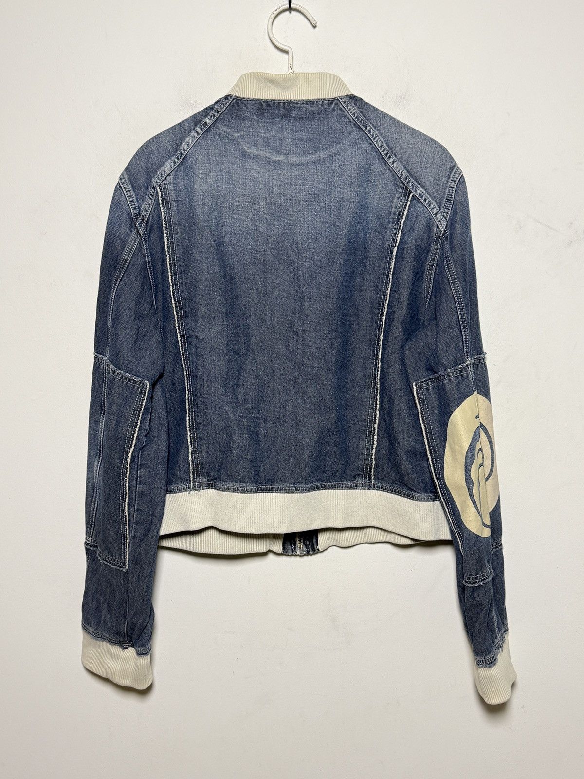 Giorgio Armani armani denim cotton/linen bomber jacket Size US L / EU 52-54 / 3 - 2 Thumbnail