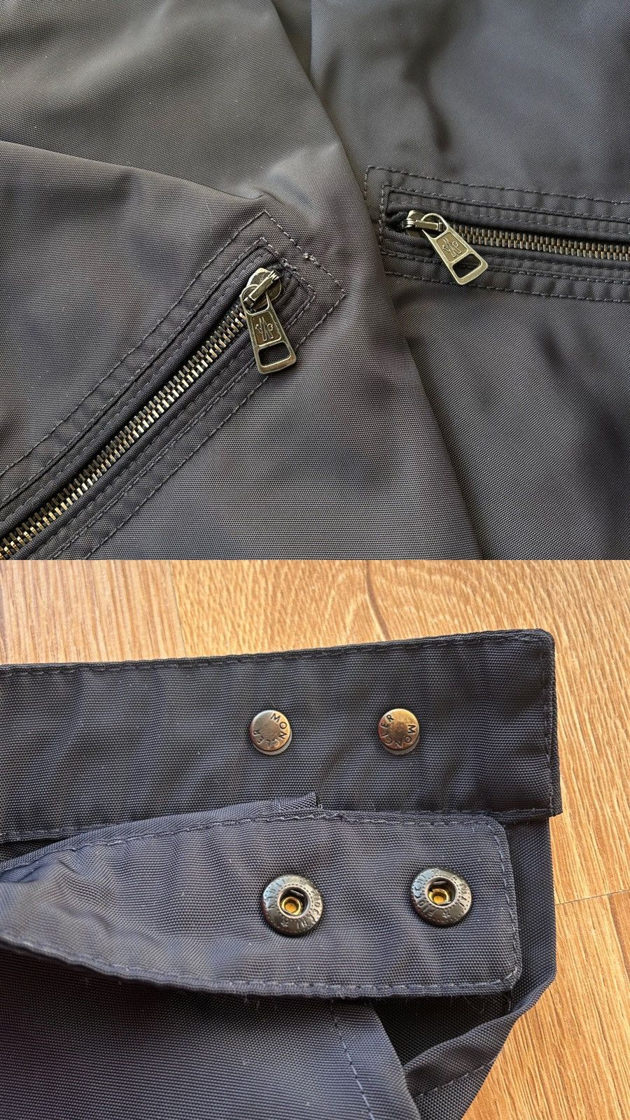 Moncler Vintage Moncler Light Moto Biker Jacket Size US M / EU 48-50 / 2 - 14 Thumbnail