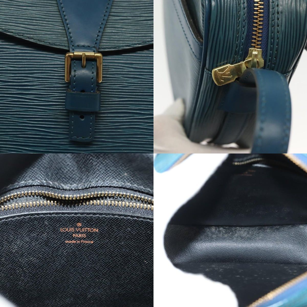 Louis Vuitton LOUIS VUITTON Epi June Feuille Shoulder Bag Blue M52155 Size ONE SIZE - 11 Thumbnail