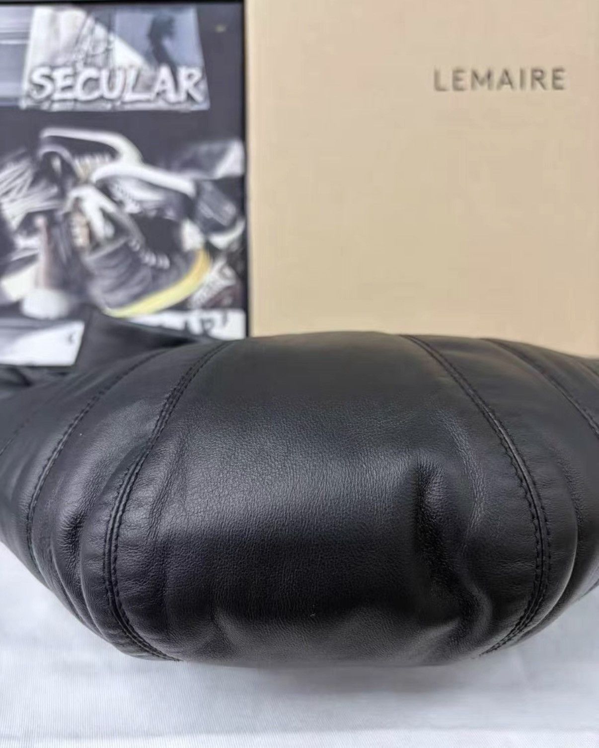 Lemaire Lemaire Sheepskin Croissant Bag KKKK6 Size ONE SIZE - 9 Thumbnail