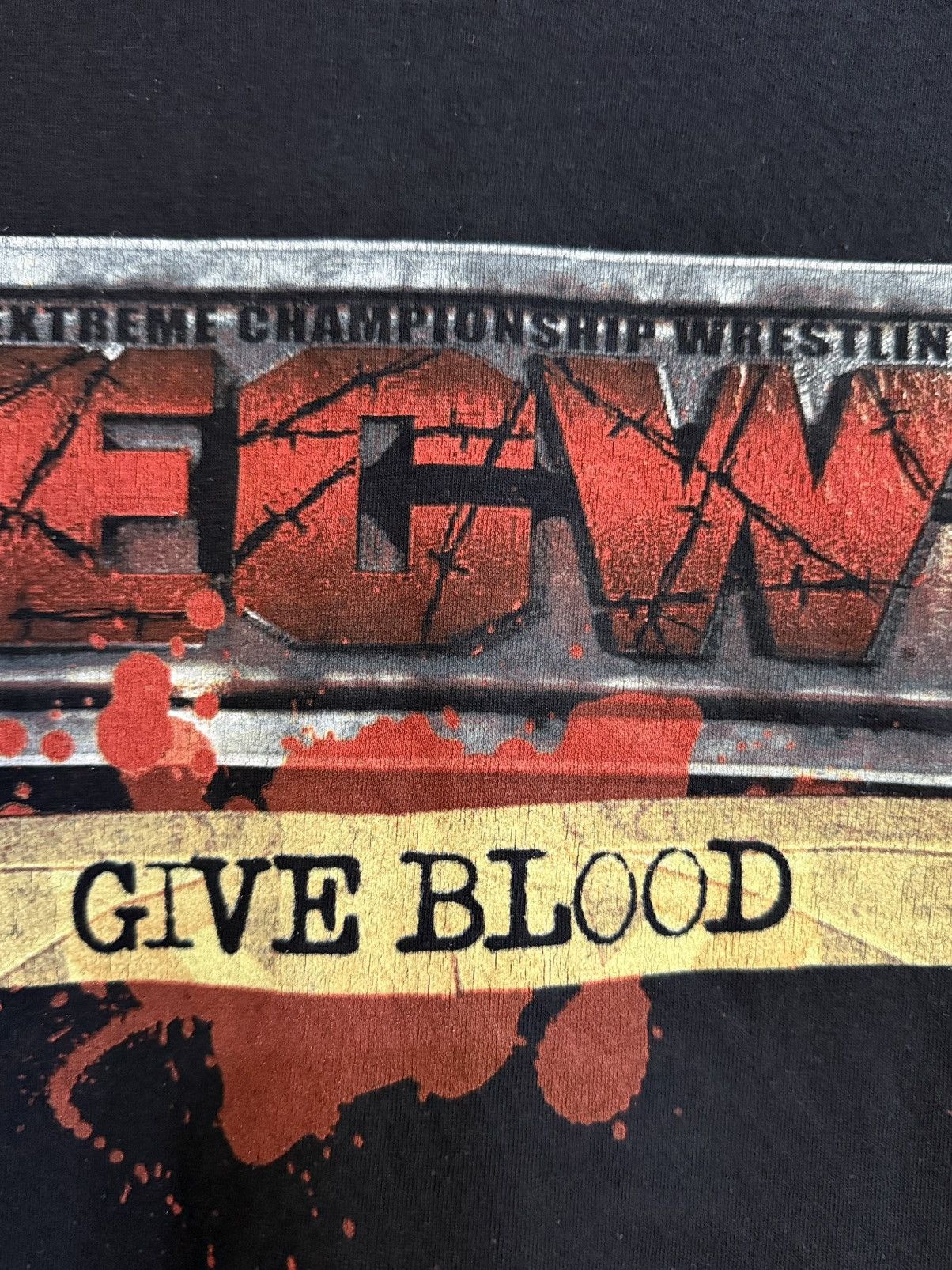 WWF Vintage ECW Give Blood Wwf Wrestling Tee Size US XL / EU 56 / 4 - 5 Thumbnail