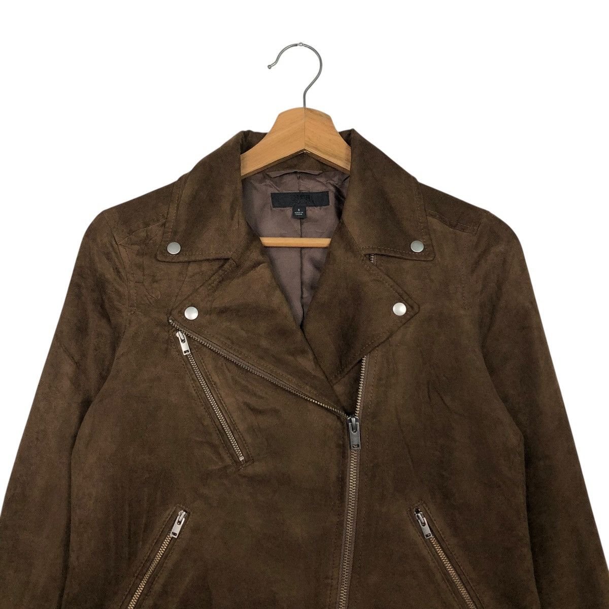 Japanese Brand 🔥CROPPED SUEDE SOFT JACKET DOUBLE COLLAR UNIQLO ISSEY MIYAKE Size US S / EU 44-46 / 1 - 5 Thumbnail