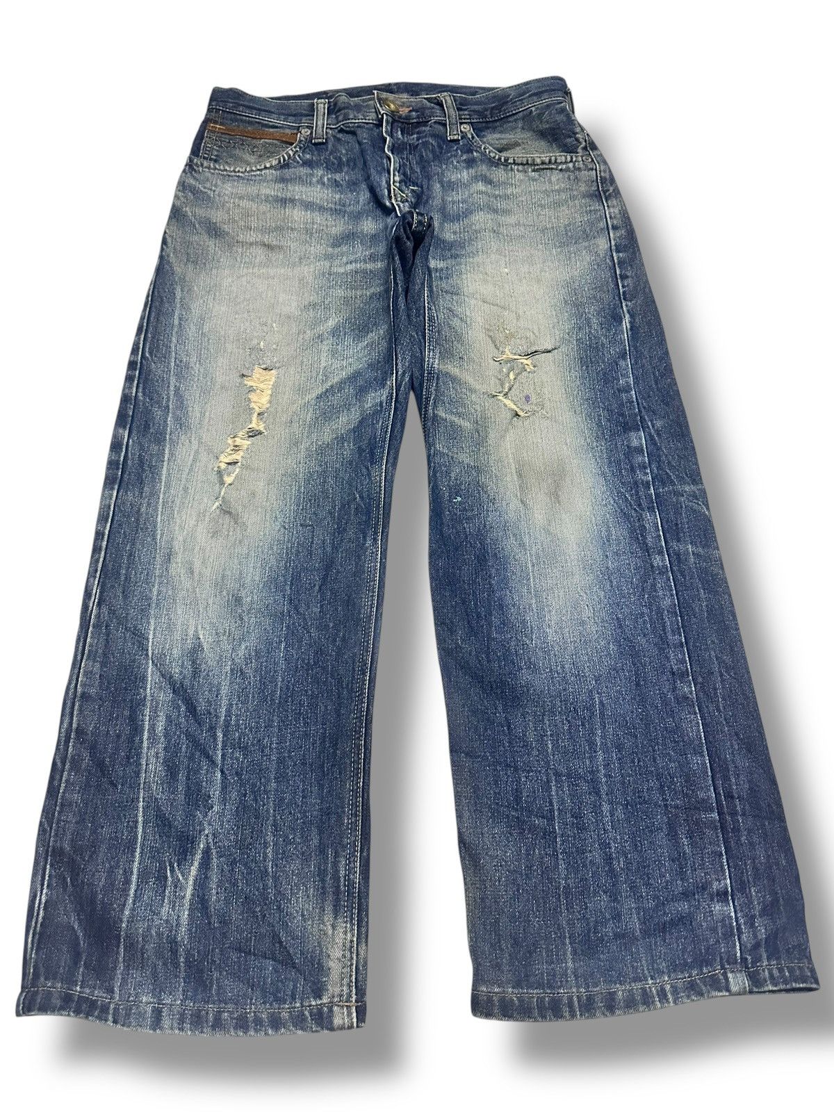 Edwin Edwin Exclusive Vintage Baggy Loose Distressed & Faded Wash Size US 34 / EU 50 - 1 Thumbnail