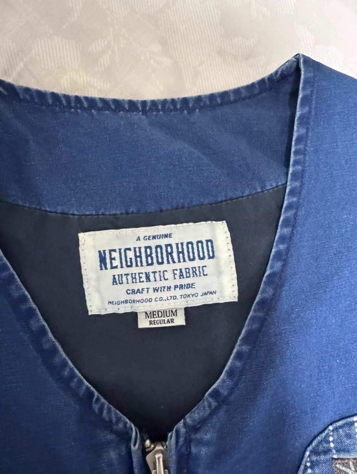 Neighborhood Neighborhood 16SS Vest / Indigo Patchwork Embroidered Vest Size US M / EU 48-50 / 2 - 3 Thumbnail